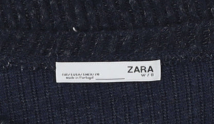 Womens UK Size S Zara Black Pullover Jumper