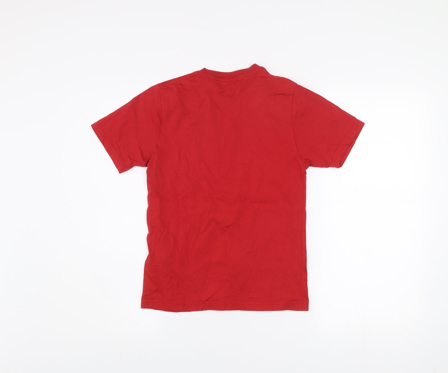 Womens UK Size S VANS Red Basic T-Shirt