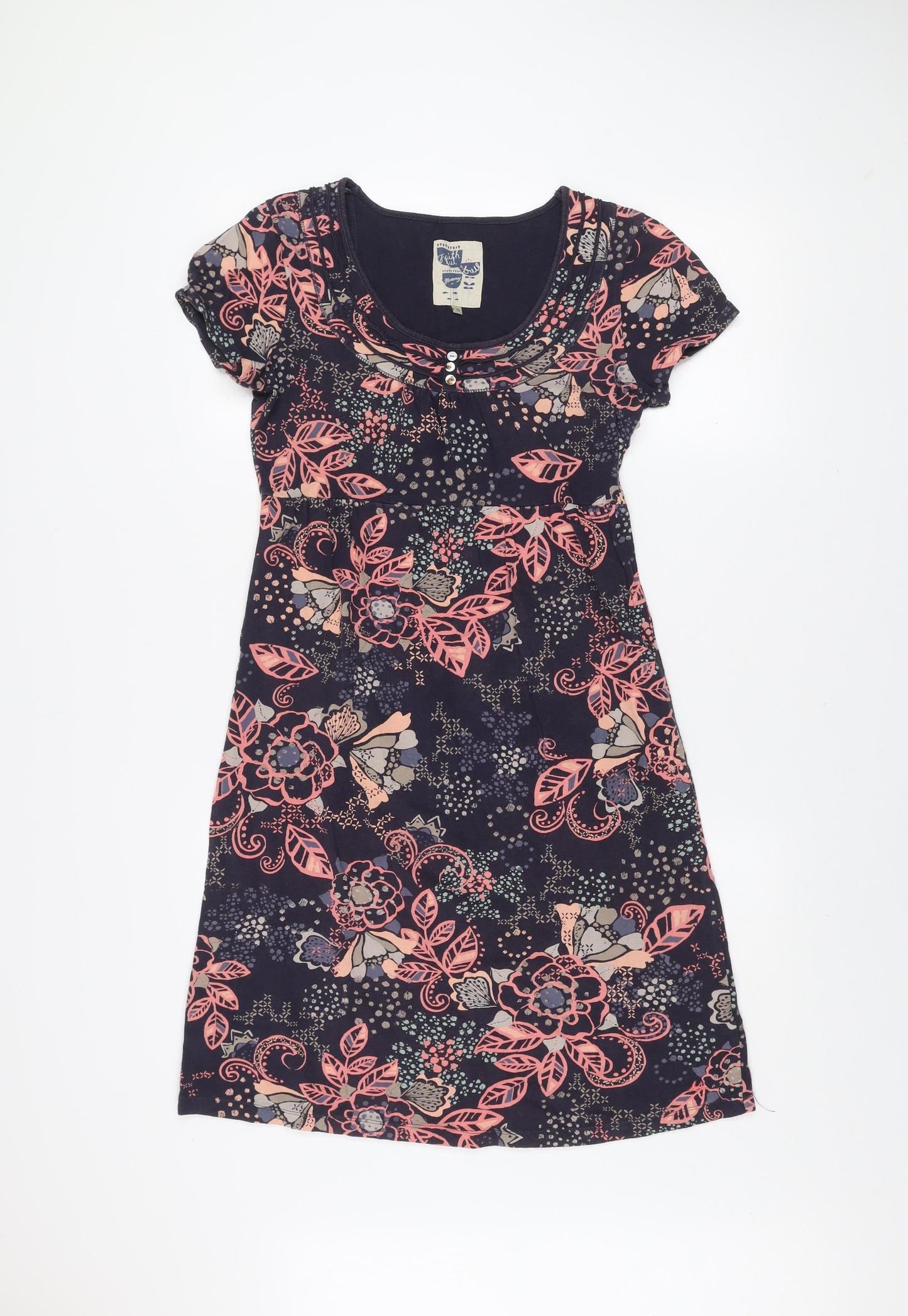 Mantaray Womens Multicoloured Floral Shift Dress Size 10