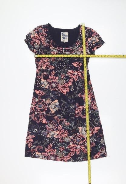 Mantaray Womens Multicoloured Floral Shift Dress Size 10