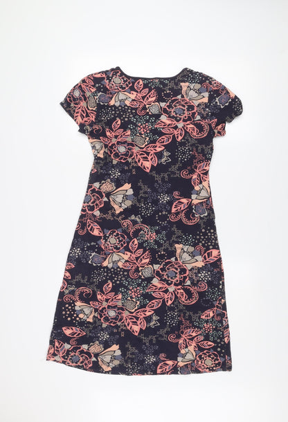 Mantaray Womens Multicoloured Floral Shift Dress Size 10
