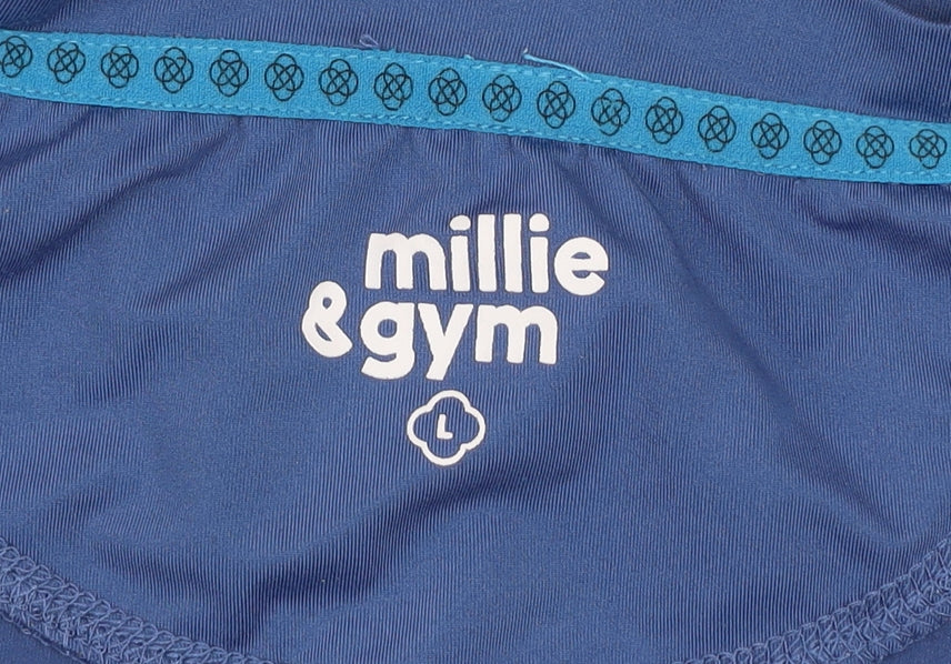 Mens UK Size L millie & gym Blue Gym & Training Running & Jogging Yoga T-Shirt