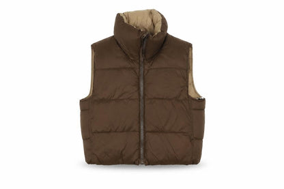 Womens UK Size XS Zara Brown Puffer Jacket