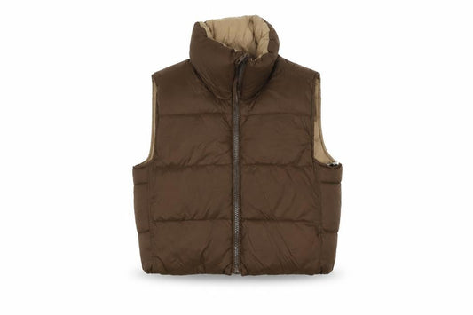 Womens UK Size XS Zara Brown Puffer Jacket