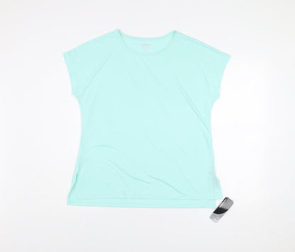 Womens UK Size M Dunnes Stores Blue Gym & Training Running & Jogging Yoga T-Shir