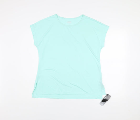 Womens UK Size M Dunnes Stores Blue Gym & Training Running & Jogging Yoga T-Shir