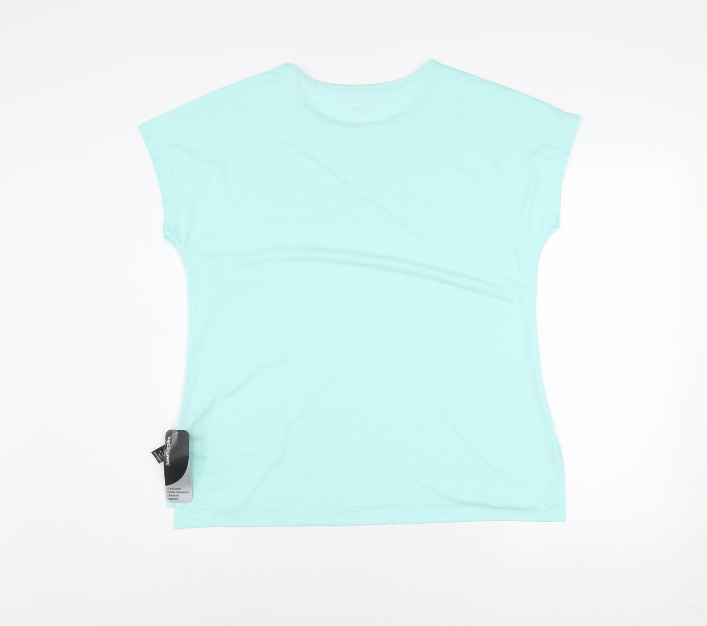 Womens UK Size M Dunnes Stores Blue Gym & Training Running & Jogging Yoga T-Shir