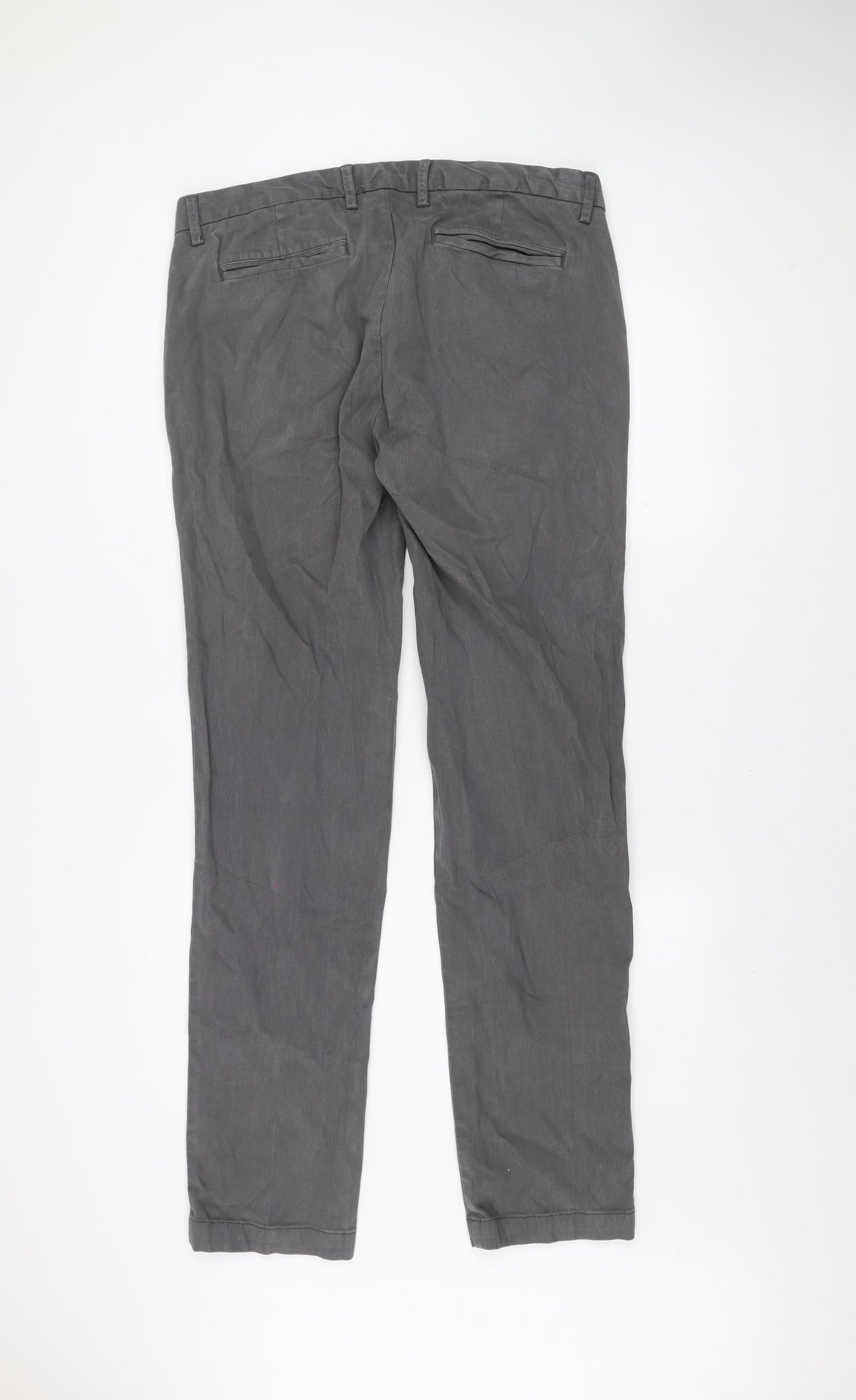 Galileo Men's Grey Slim Fit Chino Trousers Size 54 (42W)