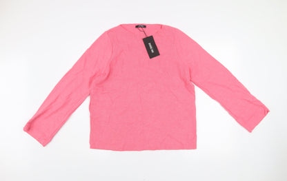 Womens UK Size S Zara Pink Pullover Jumper