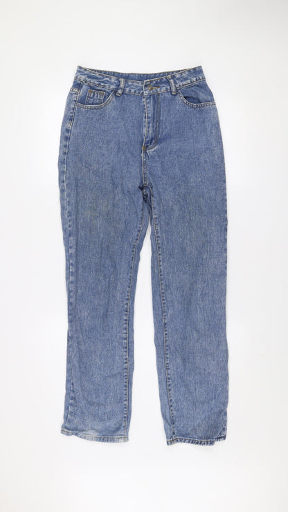 SHEIN Women’s Blue High Rise Straight Denim Jeans Size S