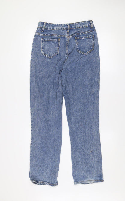 SHEIN Women’s Blue High Rise Straight Denim Jeans Size S