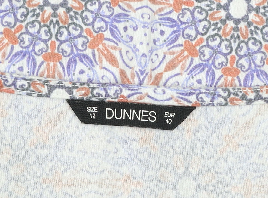 Dunnes Women’s Multicoloured Geometric V-Neck Sleeveless Top Size 12