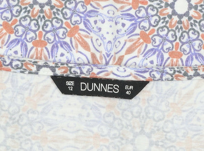 Dunnes Women’s Multicoloured Geometric V-Neck Sleeveless Top Size 12