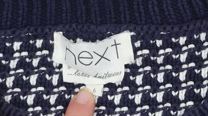 Womens UK Size 6 NEXT Blue Pullover Jumper
