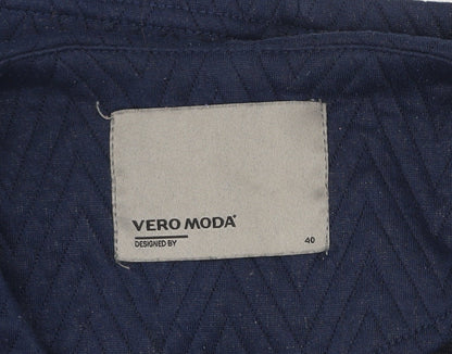 Womens UK Size 12 VERO MODA Blue Blazer