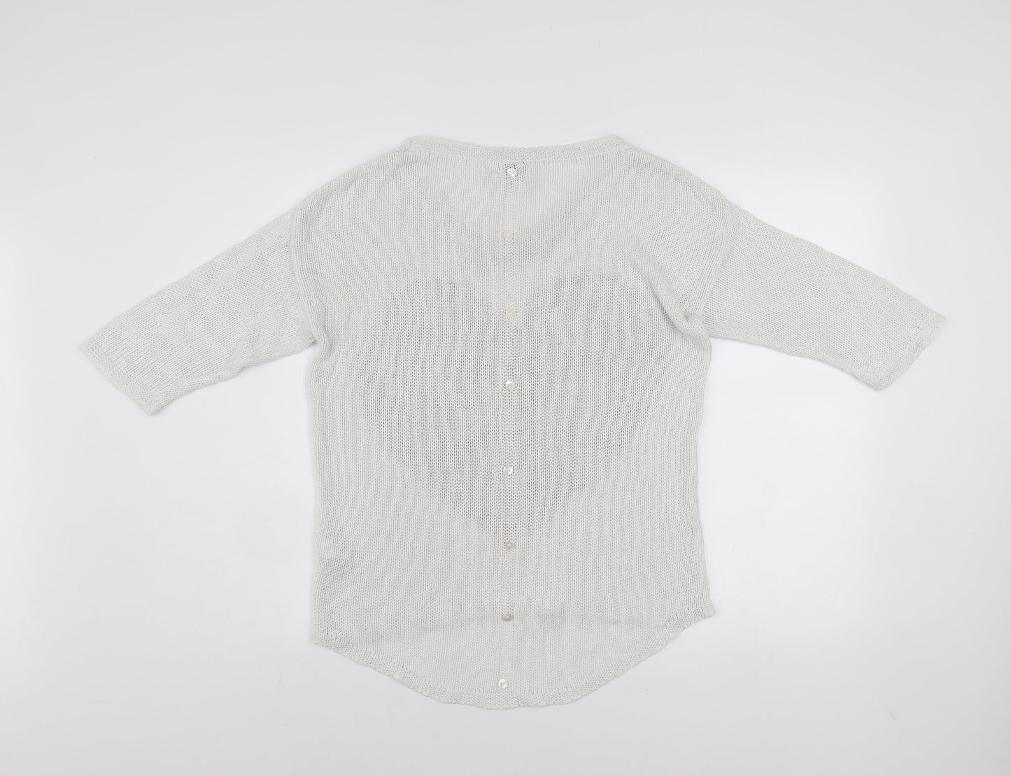 Womens UK Size 12 NEXT White Pullover Jumper