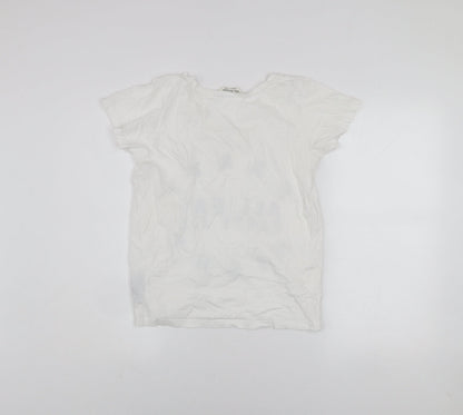 Womens UK Size 6 Miss Selfridge White Basic T-Shirt