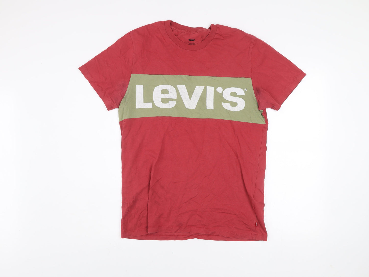 Mens UK Size M Levi's Red  T-Shirt