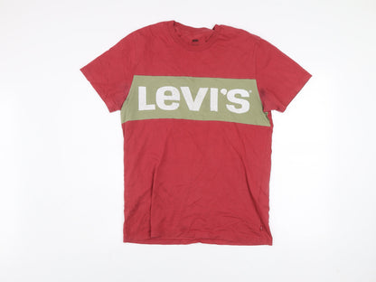 Mens UK Size M Levi's Red  T-Shirt