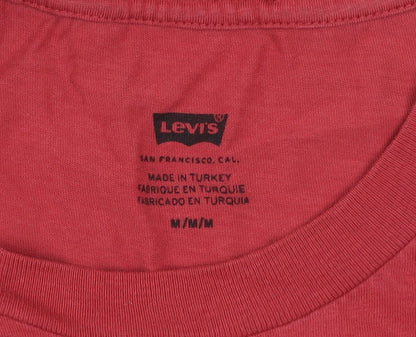 Mens UK Size M Levi's Red  T-Shirt