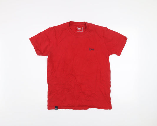 Mens UK Size M Diesel Red  T-Shirt