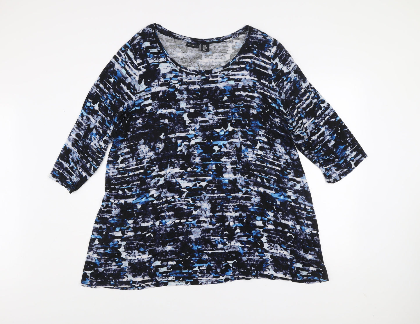 Womens UK Size 22/24 Mercer & Madison Multicoloured Basic T-Shirt