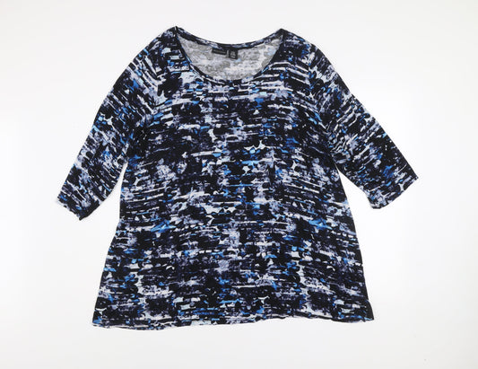 Womens UK Size 22/24 Mercer & Madison Multicoloured Basic T-Shirt