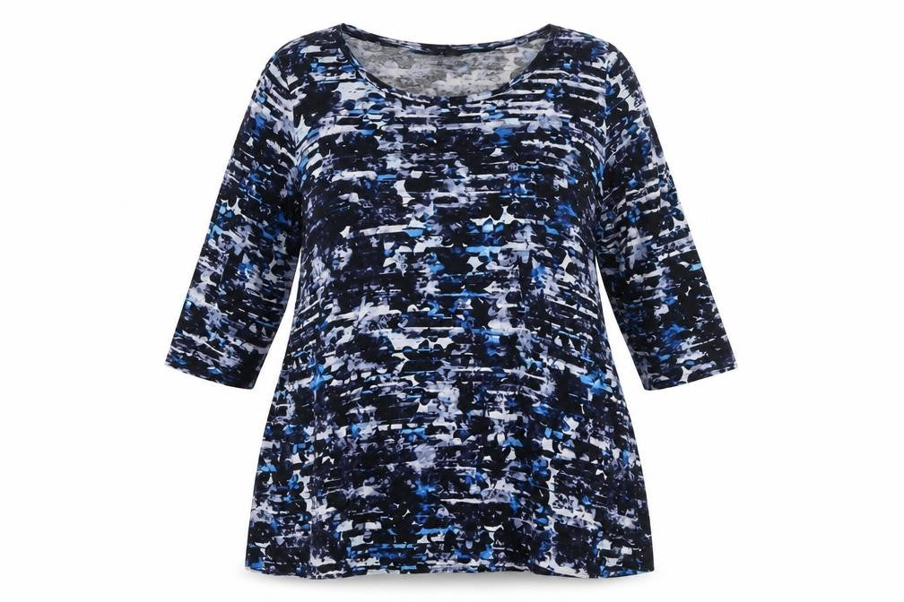 Womens UK Size 22/24 Mercer & Madison Multicoloured Basic T-Shirt