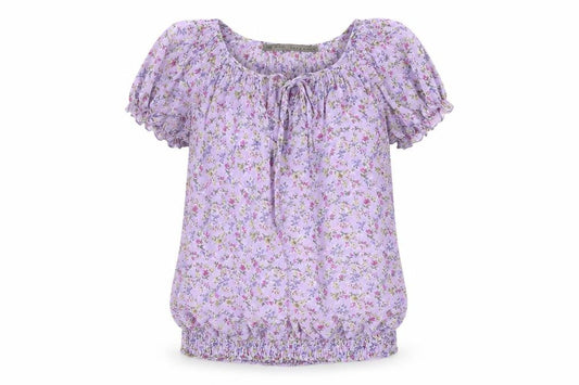 Womens UK Size XS Zara Basic Purple Tunic Blouse