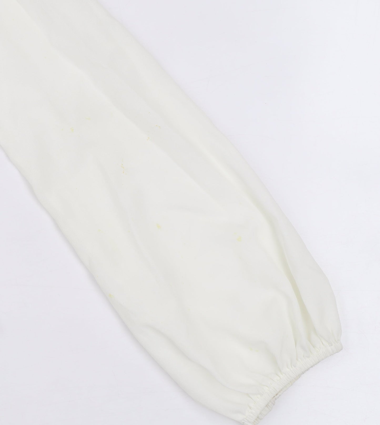 Womens UK Size 8 Rise Ivory Basic Blouse
