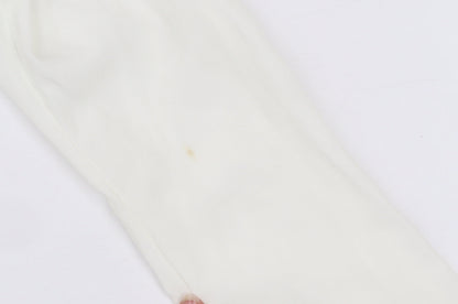 Womens UK Size 8 Rise Ivory Basic Blouse