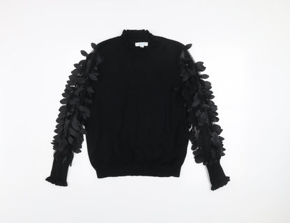Womens UK Size S Blue Vanilla Black Pullover Jumper