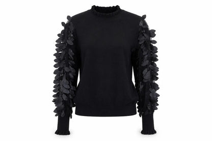 Womens UK Size S Blue Vanilla Black Pullover Jumper