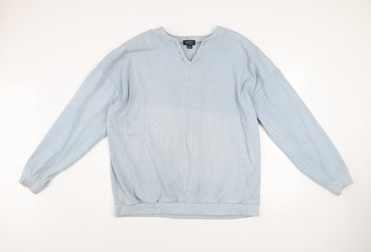 Mens UK Size L boohooMAN Blue Pullover Sweatshirt