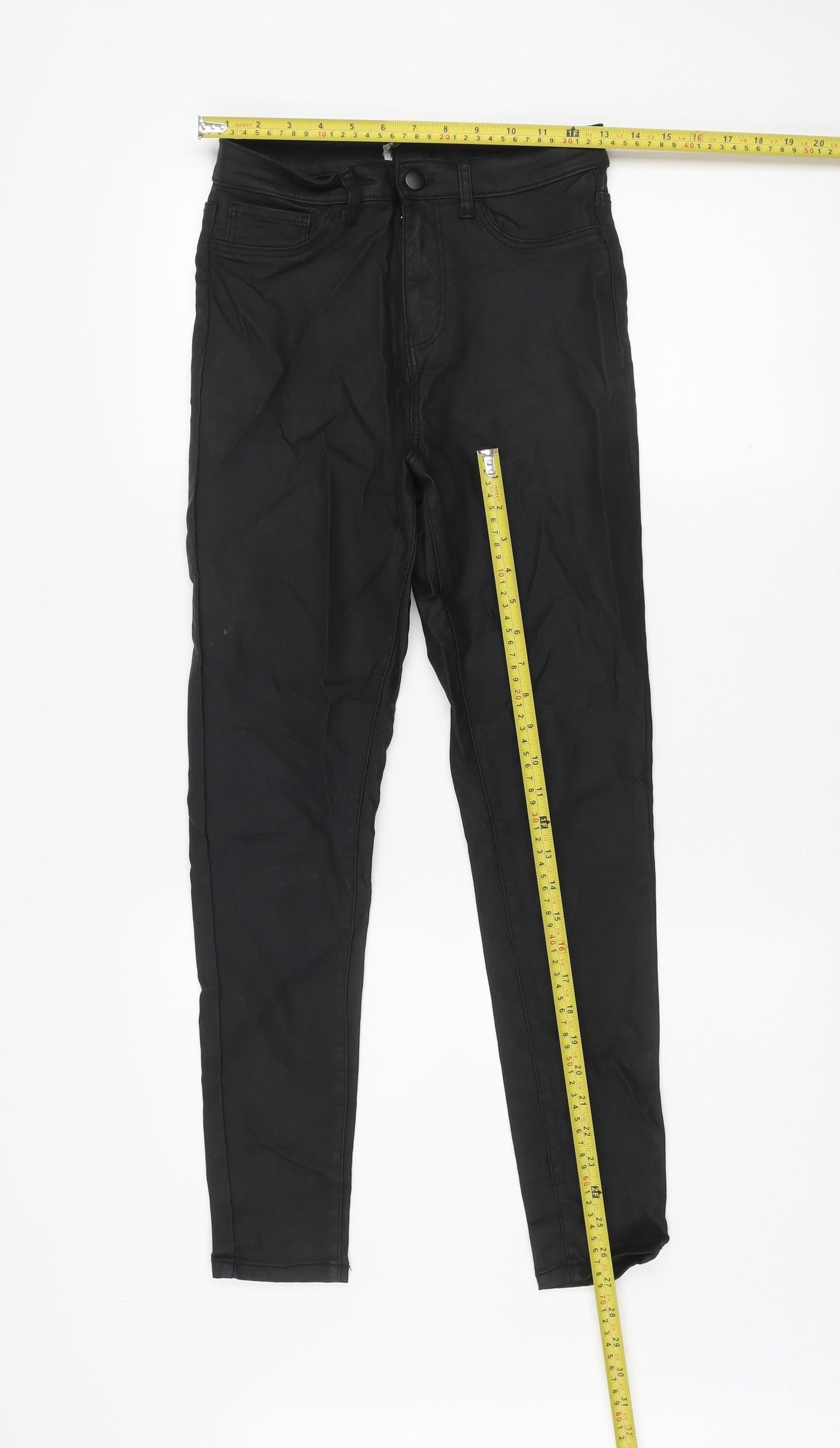Womens UK Size 12 Gallery Slim Fit Jegging Black Trousers