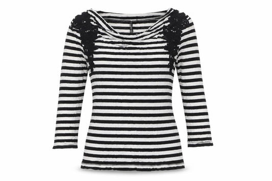 Womens UK Size 8 Karen Millen Black Basic T-Shirt