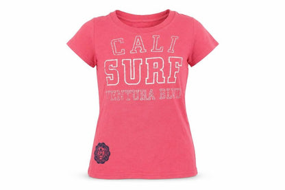 Southside Womens Pink Cotton 'Cali Surf' Graphic T-Shirt Size 10