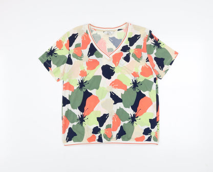 Womens UK Size L Vila Joy Multicoloured Basic T-Shirt
