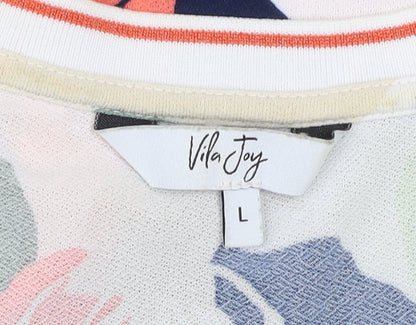 Womens UK Size L Vila Joy Multicoloured Basic T-Shirt