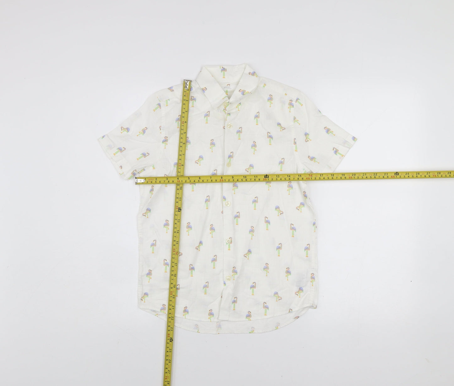 Boys UK Size 10 Years NEXT White Basic Button-Up