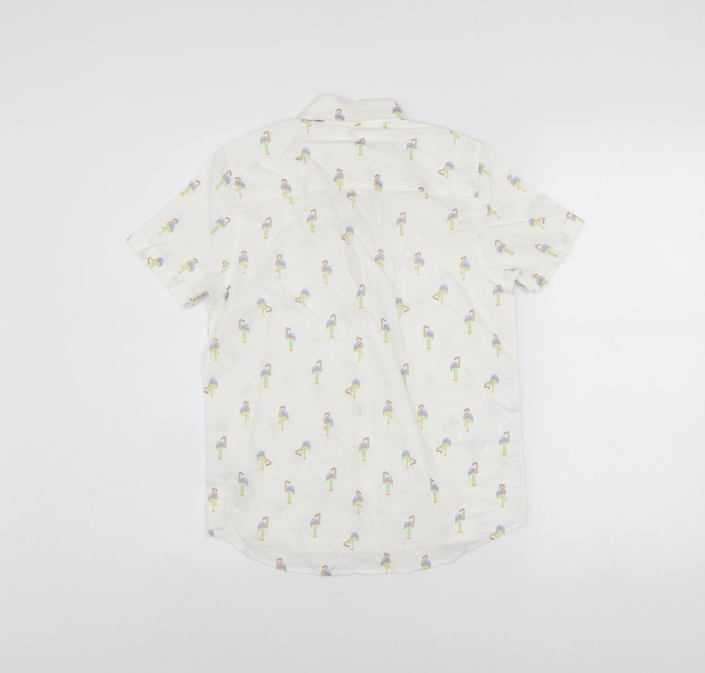 Boys UK Size 10 Years NEXT White Basic Button-Up