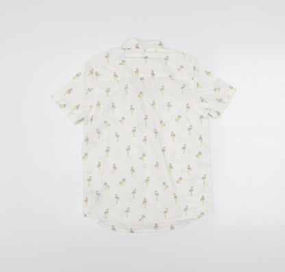 Boys UK Size 10 Years NEXT White Basic Button-Up