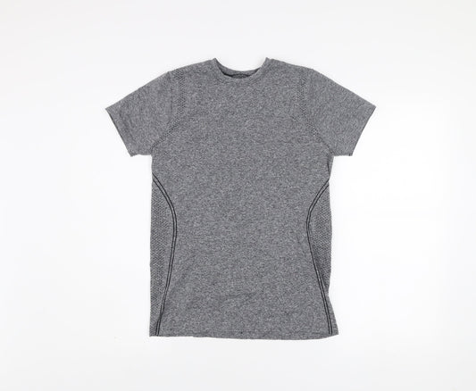 Dunnes Stores Men's Grey Short Sleeve Athletic T-Shirt Size S