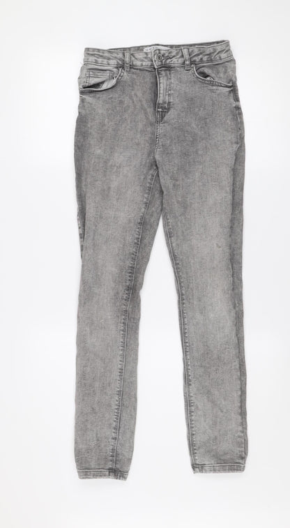 Primark Women's Grey Skinny Jeans Size 12 Slim Stretch Denim