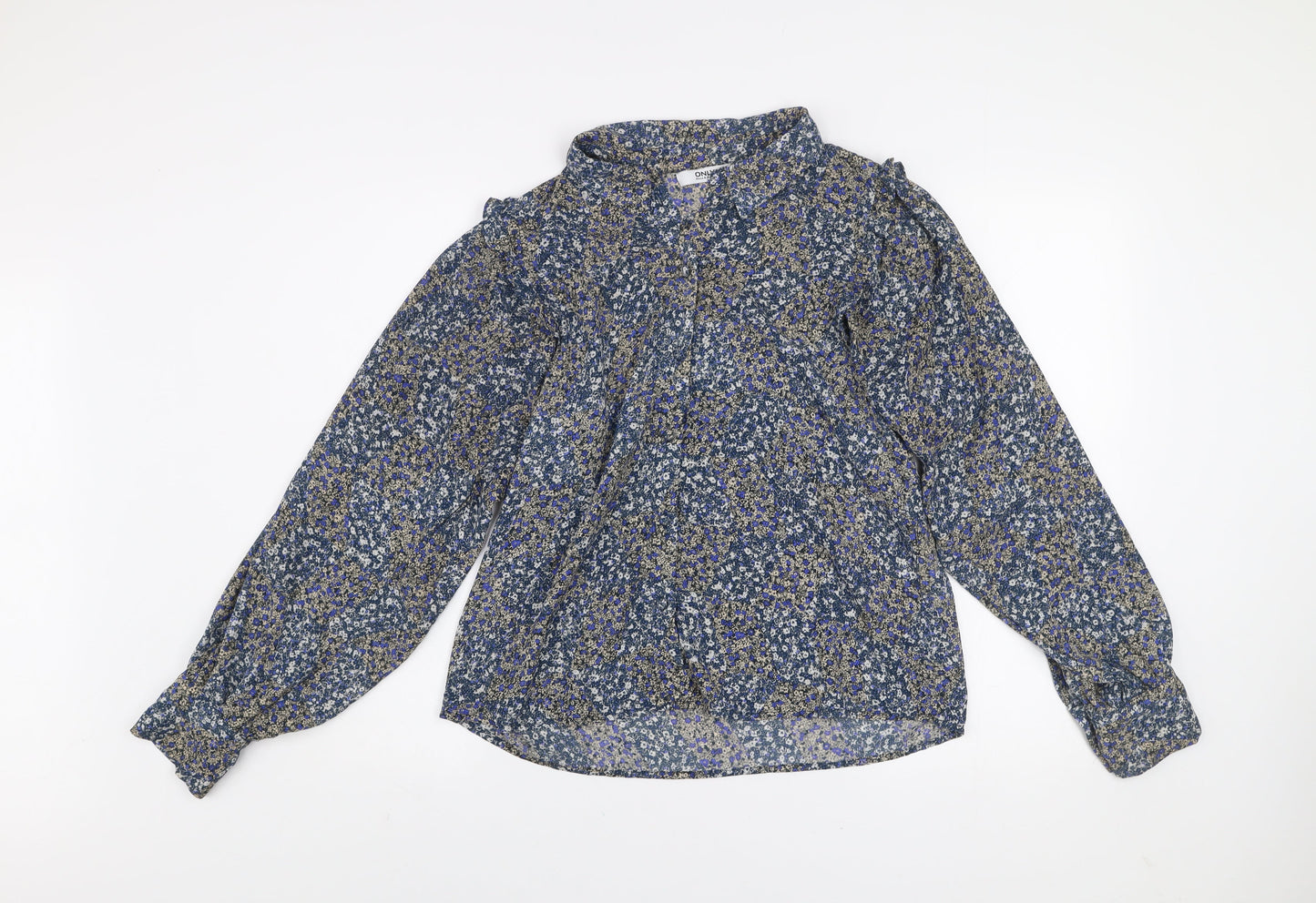 Womens UK Size M Only Blue Tunic Blouse