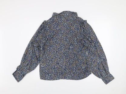 Womens UK Size M Only Blue Tunic Blouse