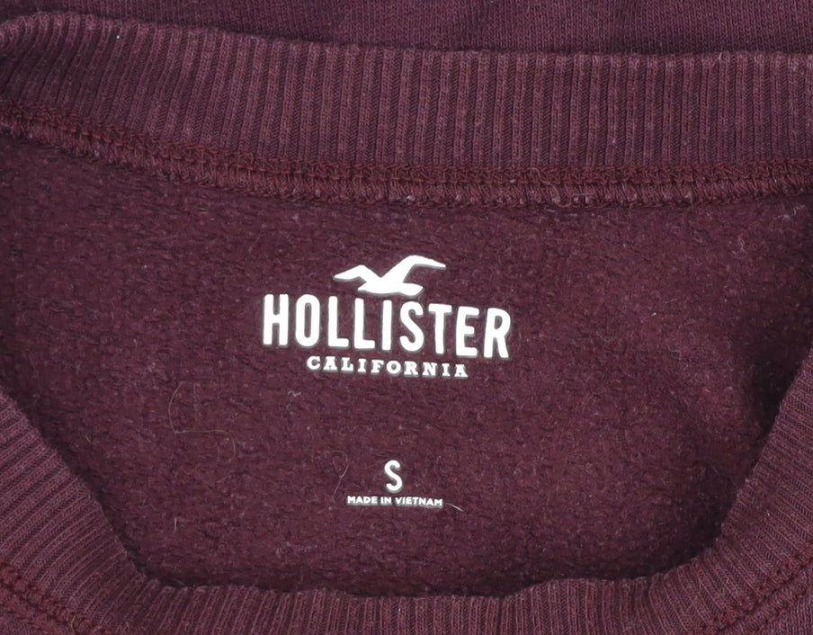 Mens UK Size S Hollister Brown Pullover Sweatshirt