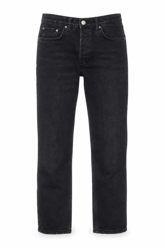 Womens UK Size 12 Mango Regular Fit Straight Black Jeans