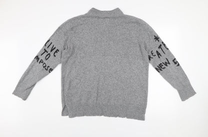 Womens UK Size 16 monari Grey Pullover Jumper