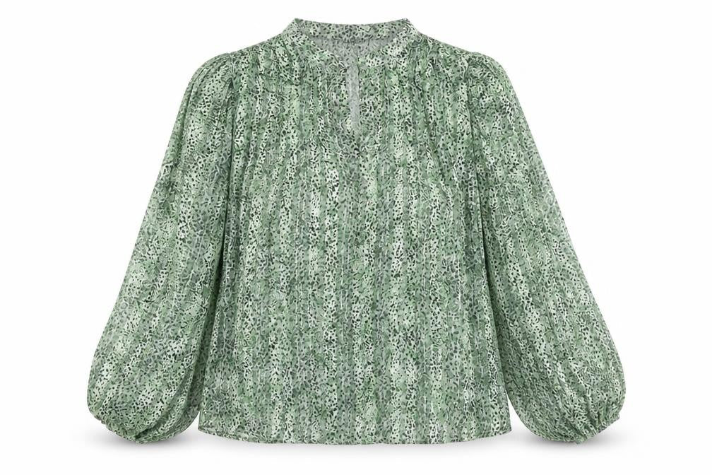 Womens UK Size 10 Gallery Green Tunic Blouse